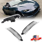 2X Euro Style Clear Lens Front Side Marker Lights for Mazda MX-5 Miata (2016–2022)