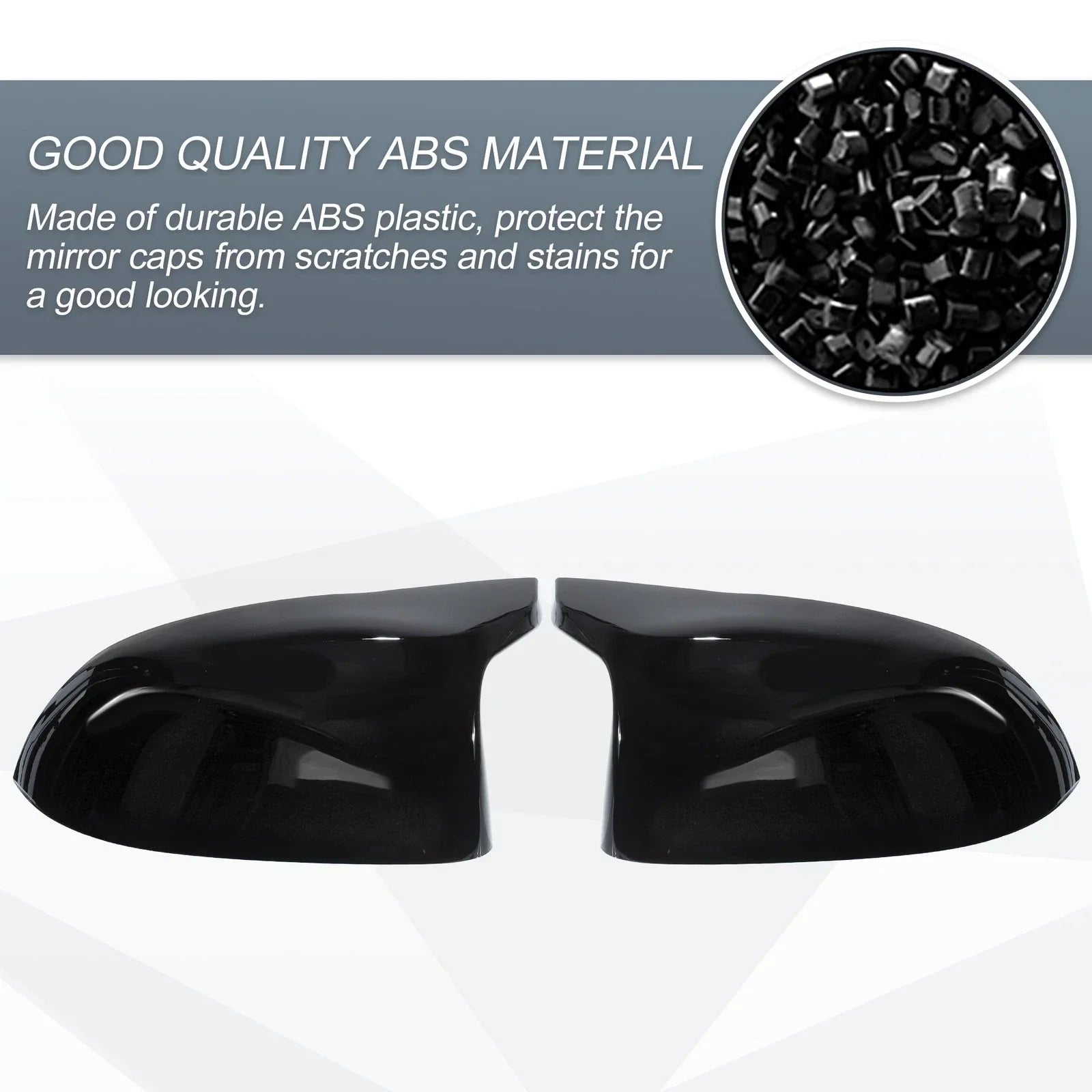 Door Mirror Cover Caps Gloss Black for BMW X5 F15 X6 F16 X3 F25 LCI X4 F26