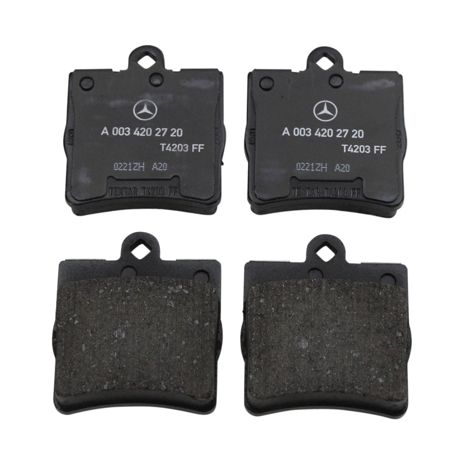 Set of 4 Rear Disc Brake Pads for Mercedes (003420272041)