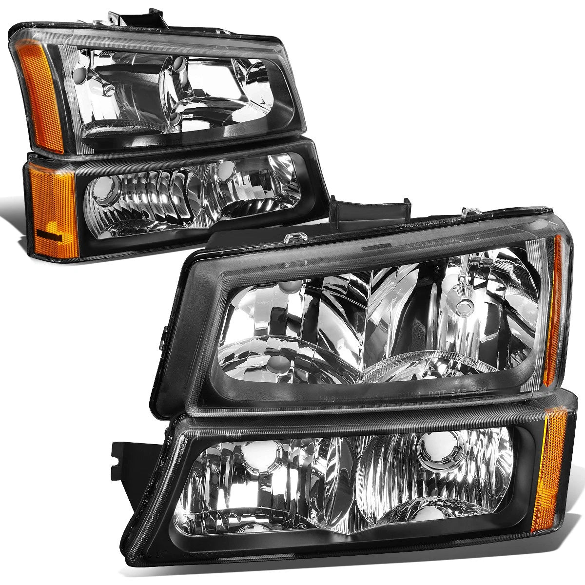 Headlight and Tail Light Set for Silverado (2003–2007) - Black, Chrome, LED