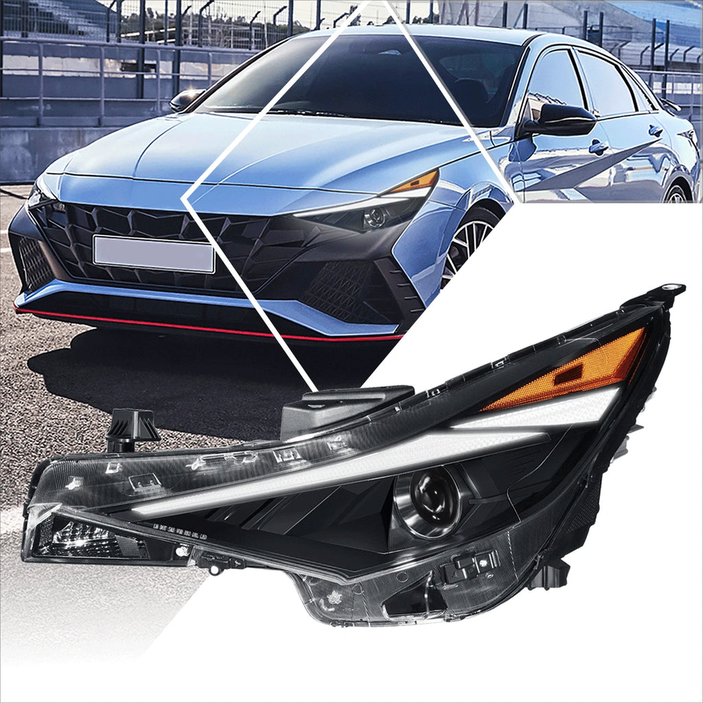Left Side LED DRL Projector Headlight for Elantra (2021–2022)