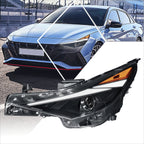 Left Side LED DRL Projector Headlight for Elantra (2021–2022)