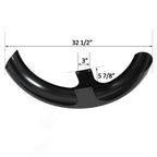26" Black Wrap Front Fender for Harley Touring Models