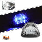 5Pcs Cab Roof Running Light with Harness Chrome Blue LED for Ford Superduty (1999–2016)