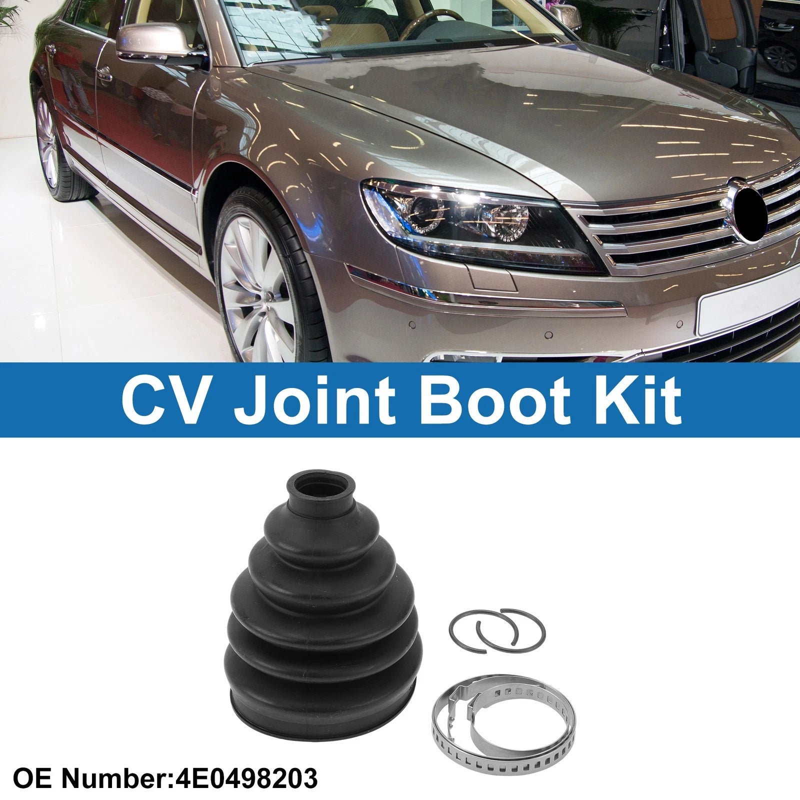 Outer CV Joint Boot Kit with Clamps for Volkswagen Phaeton (2004–2006)