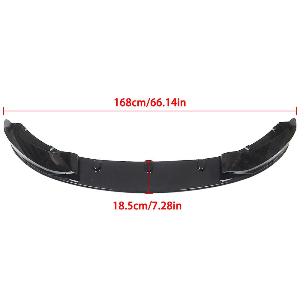 M Sport Gloss Black Front Bumper Lip Spoiler for BMW F32 F33 F36 (2014–2020)