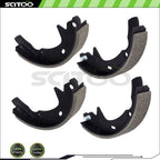 Set of 4 Rear Brake Shoes for Ford Taurus (1992–2007) & Hyundai Sonata (1991–1993) & Mercury Sable (1992–2005)