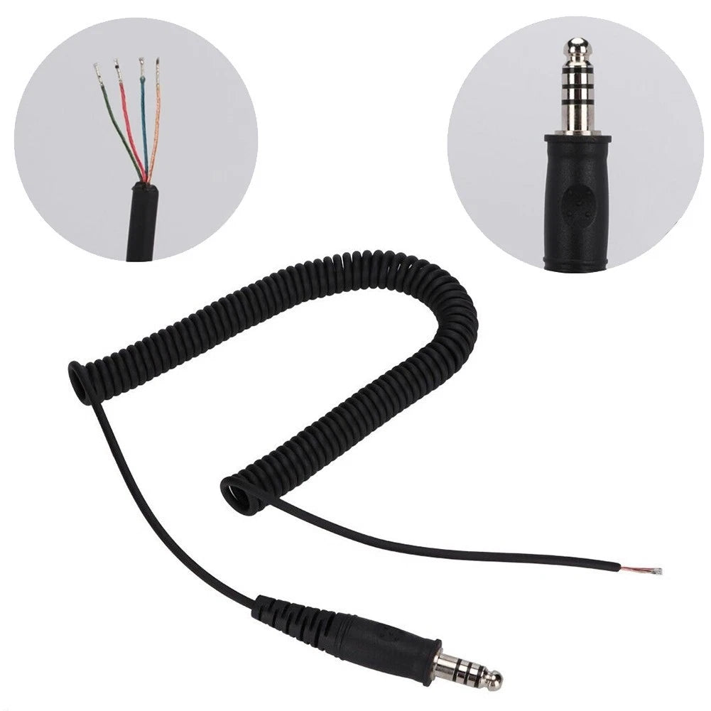 Wire Spring Adapter for Helicopter Headset U-174 (40cm)