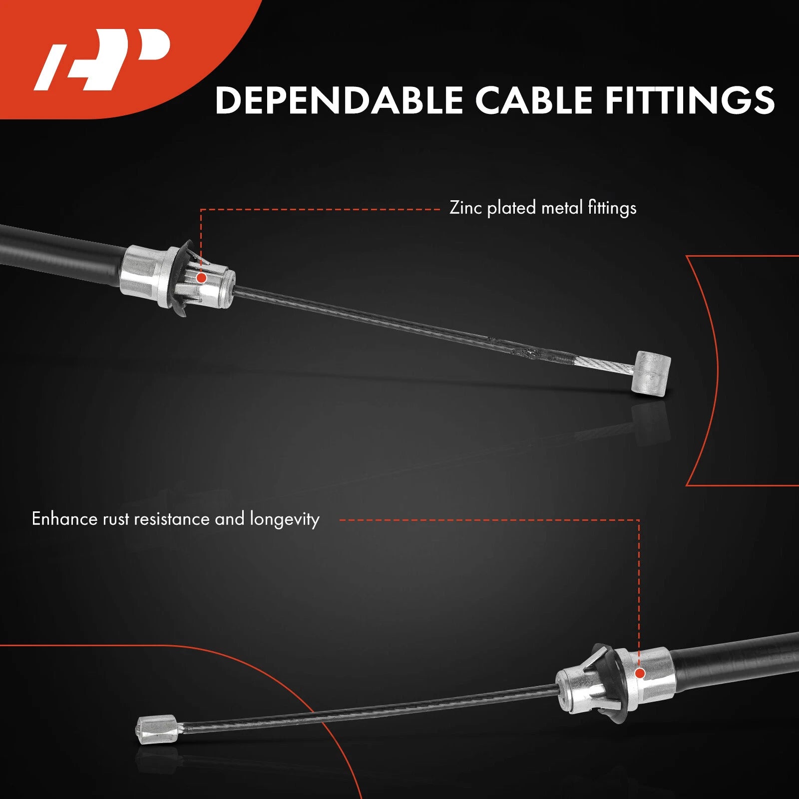 Front Parking Brake Cable for Chevrolet Express 1500 2500 GMC Savana (1996–2023)