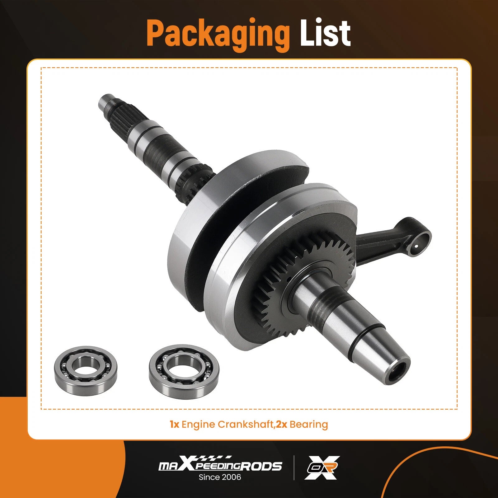 Crankshaft and Bearing for Honda Rancher TRX420, Foreman TRX500/520 (2007–2023)