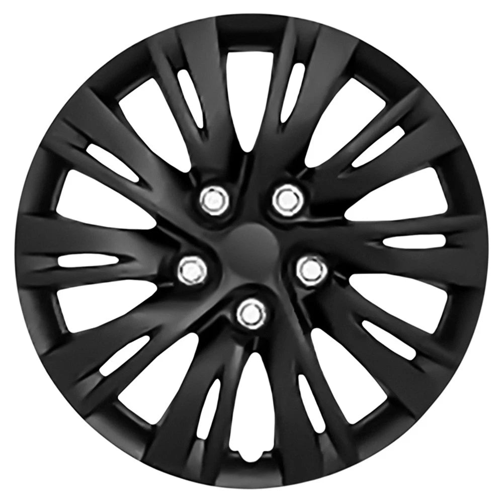 Wheel Cover Hubcaps Gloss Black Split Spoke 16 In for Toyota Camry (2012–2014)