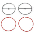 Speaker Trim Ring Cover Set for Harley Electra Glide, Tri Glide, Street Glide (2014–2023) Chrome