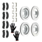 Set of 4 Brake Rotors and Pads for GMC Savana 1500/Yukon XL (2002–2006)