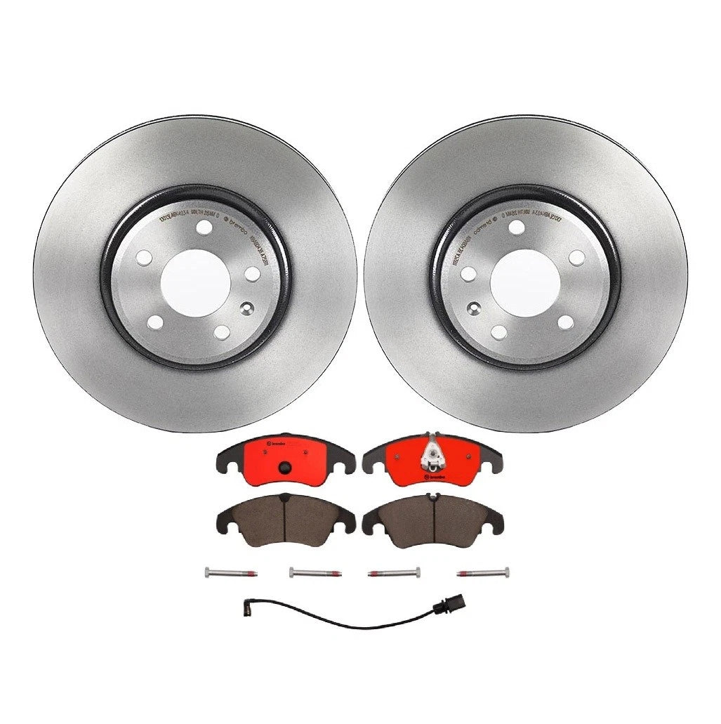 Brembo Front Brake Kit 320mm Disc Rotors & Ceramic Pads for Audi A4 A5 (2009–2020)
