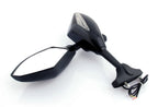 LED Turn Signal Mirrors for Honda Kawasaki Suzuki Yamaha (Universal) BLACK