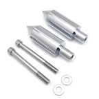 Extended Aluminum Spike Frame Sliders Chrome for Honda CBR600RR (2003–2006)