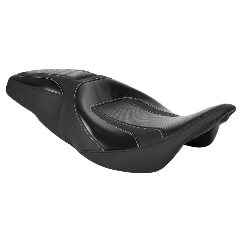 Black Driver Passenger Seat for Harley Electra Road Street Glide (2009–2023)