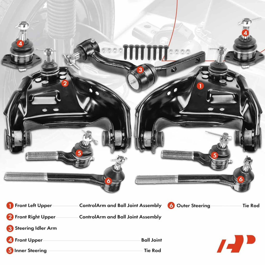 9x Front Side Control Arm Ball Joint for Chevy Blazer S10 (1995-2005)