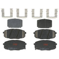 Set of 4 Disc Brake Pads for Hyundai Elantra (2009–2012)