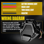 Integrated LED Tail Light Brake Light Turn Signal for R3 MT03 (2014–2024)