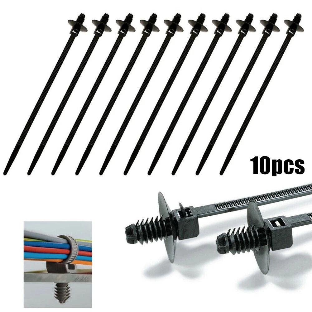 10X Fir Tree Push In Releasable Wiring Loom Cable Zip Tie for Universal