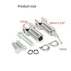 Chrome Passenger Foot Peg Rest Support Mount Clevis for Harley Softail (2000–2006)