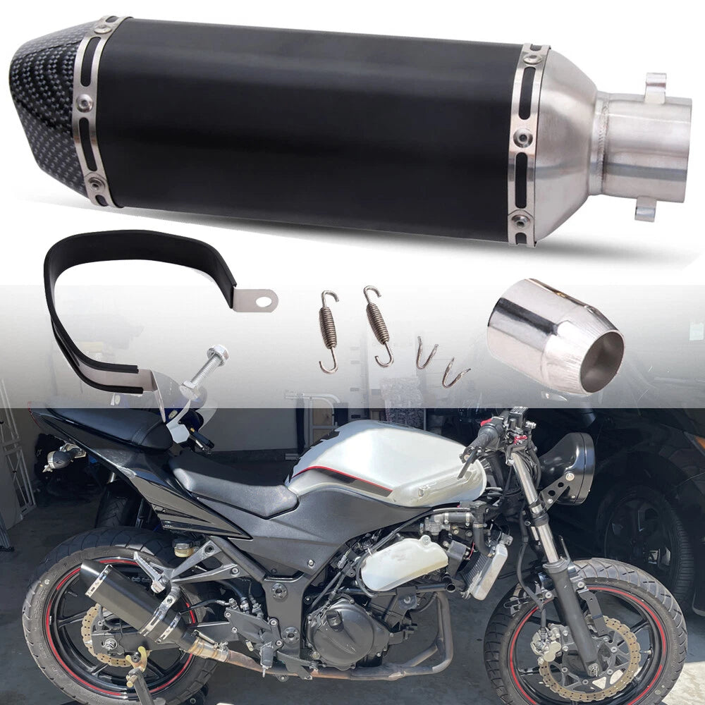 Universal 38mm-51mm Motorcycle Slip-on Exhaust Muffler Tail Pipe with DB Killer