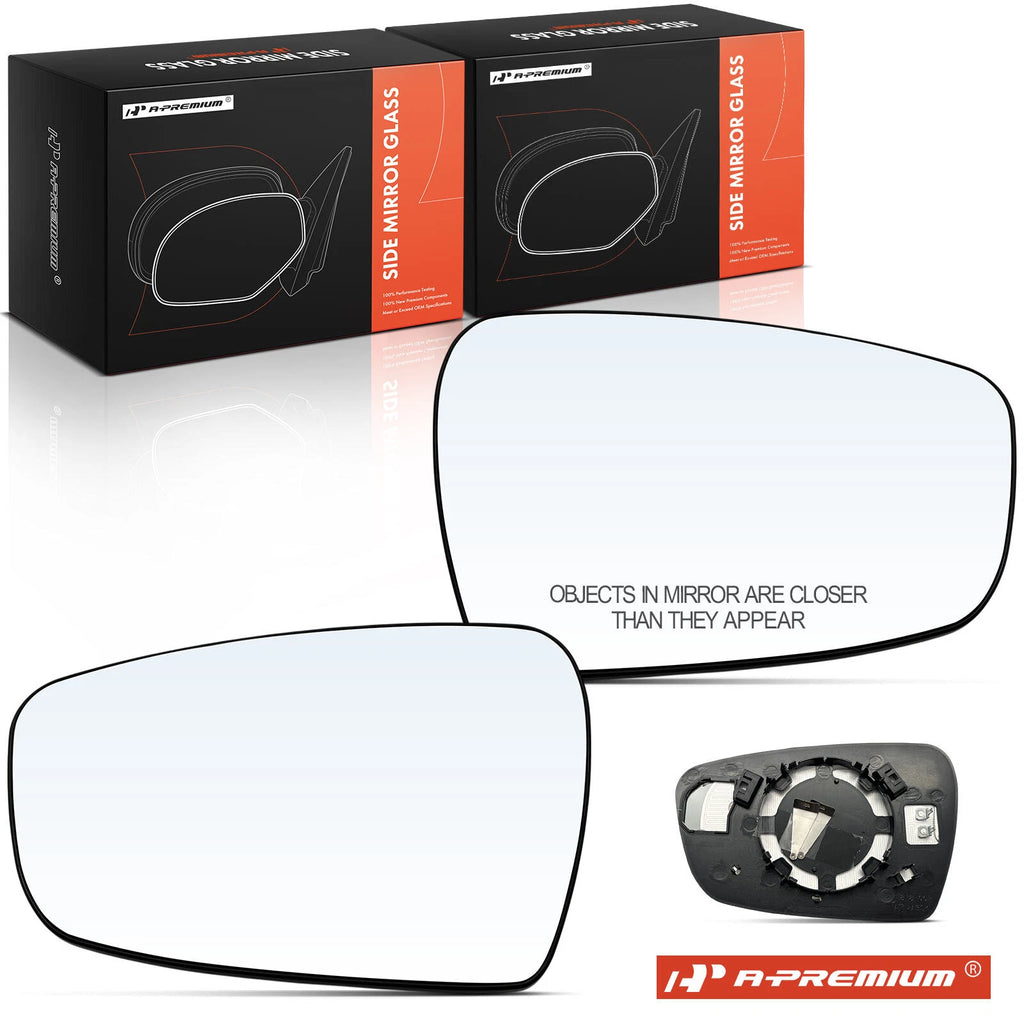 Pair Heated Power Mirror Glass for Kia Forte Forte5 (2014–2018)