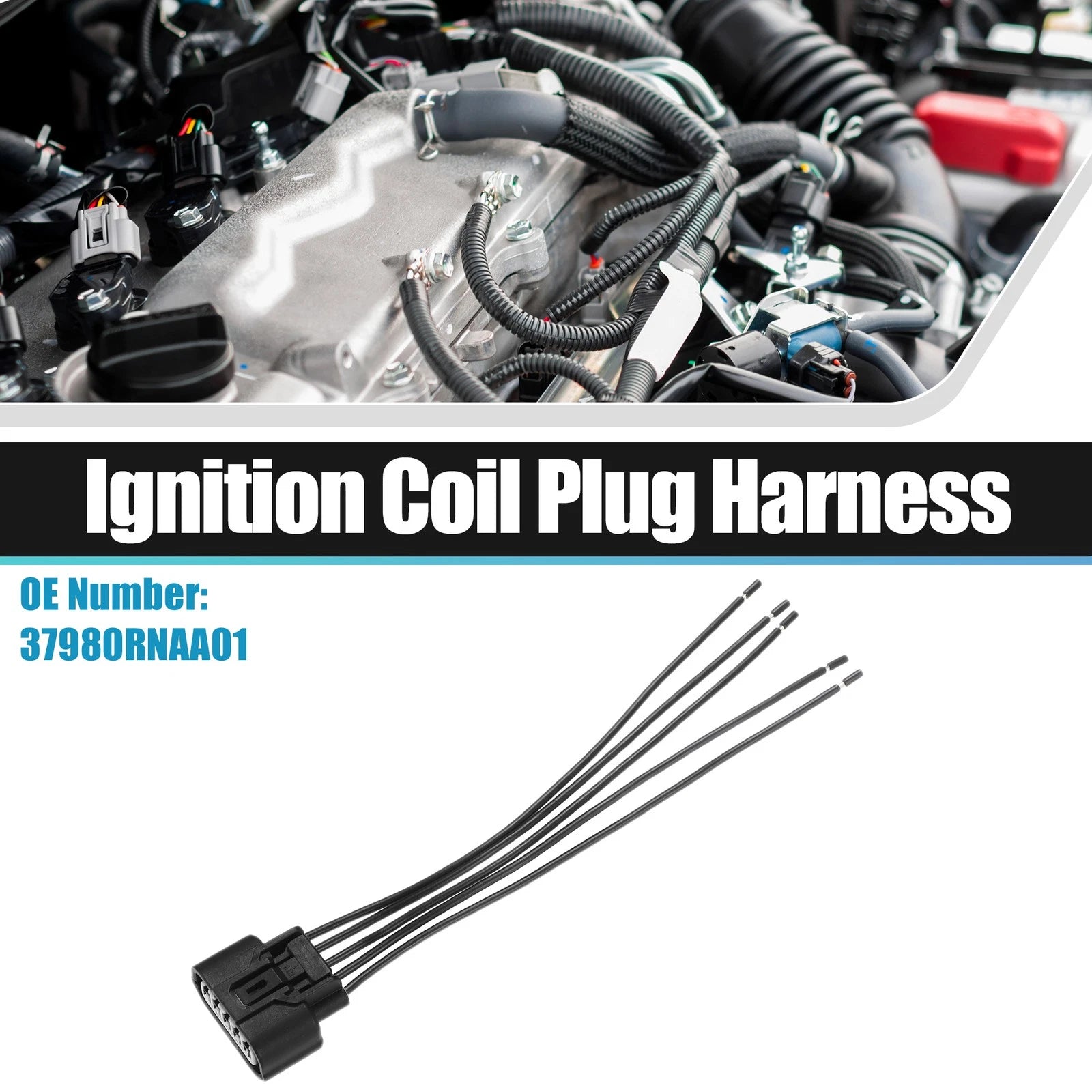 Mass Air Flow Connector Pigtail Harness No. 37980RNAA01 for Honda Accord (1990–2002)