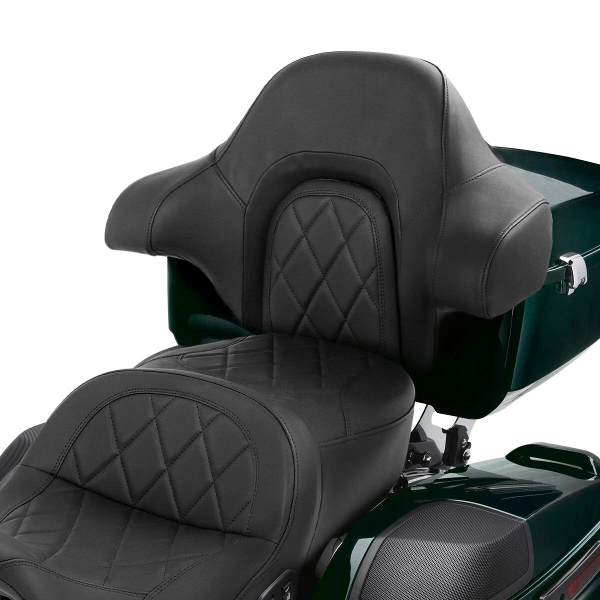 King Trunk Backrest Pad for Harley Road Street Glide (2014–2025) 24" Black