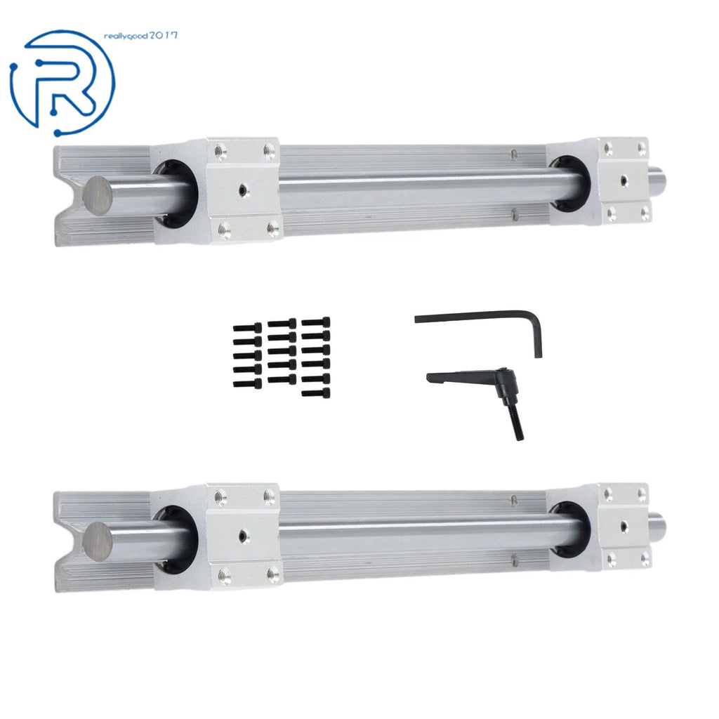 Set of 2 Linear Bearings with 4 Carriage Blocks for Automotive Applications