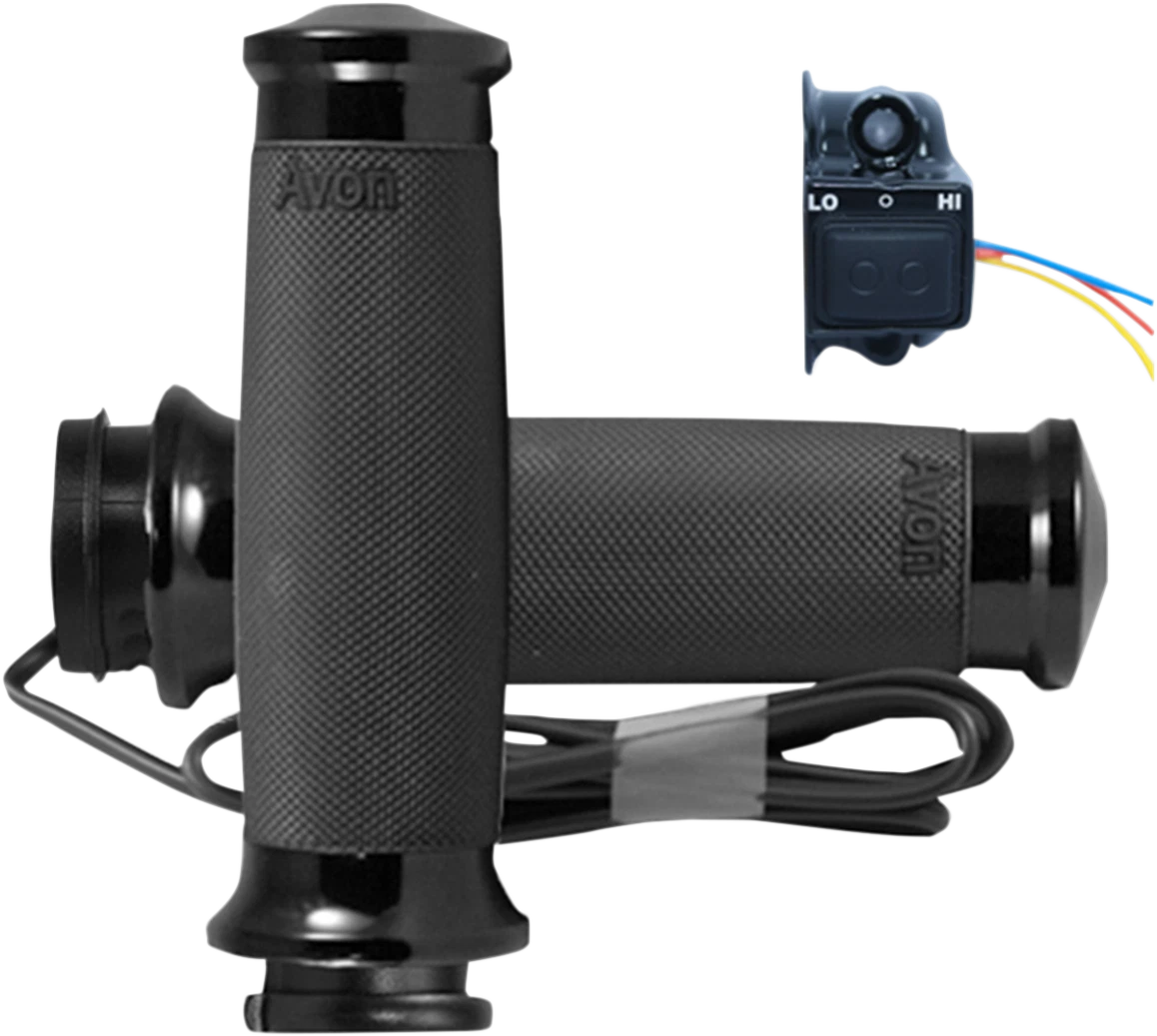 Heated Grips for Avon Custom Contour TBW Black (CC-86-AN-FLY-HT)