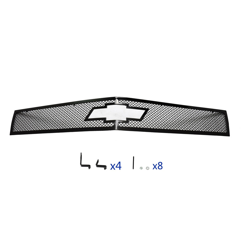 Short Logo Show Upper Grille for Chevy Camaro (2010-2013) Black Mesh