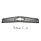 Short Logo Show Upper Grille for Chevy Camaro (2010-2013) Black Mesh