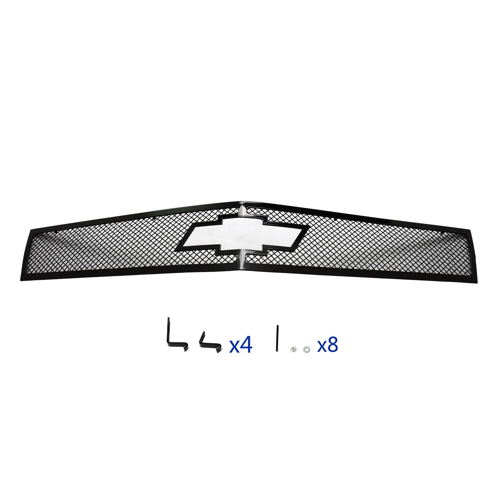 Short Logo Show Upper Grille for Chevy Camaro (2010-2013) Black Mesh