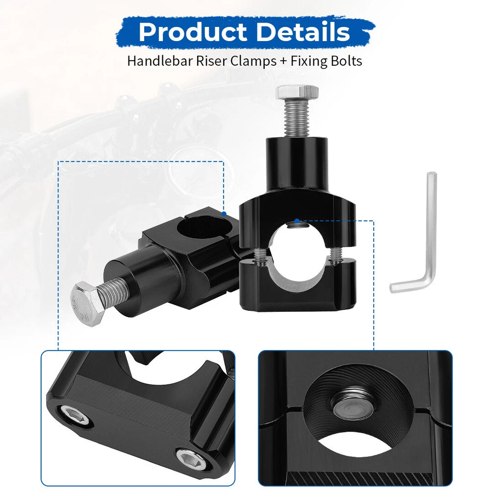 1" Motorcycle Handlebar Riser Clamp for Honda Suzuki Yamaha (ATV, Dirt Bike)