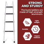 60" Aluminum Bunk Ladder for RV Camper Trailer (Fits Most Models)