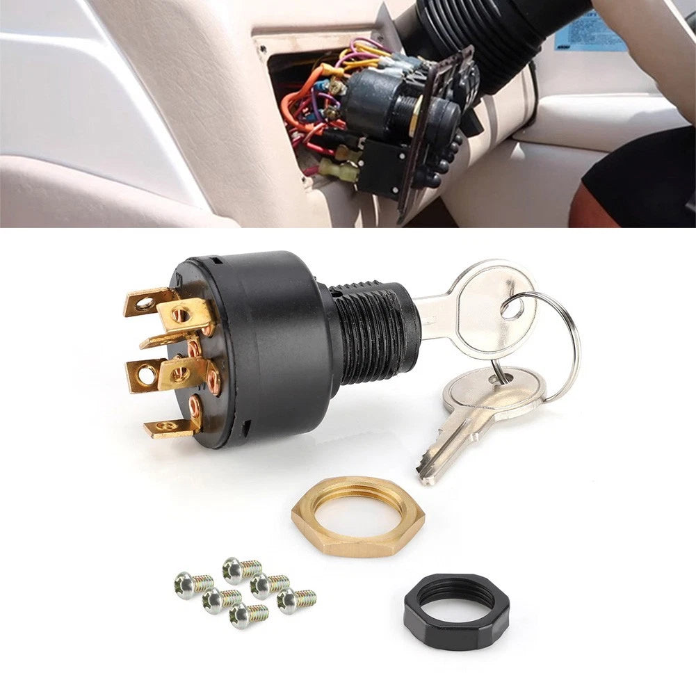 Push To Choke Ignition Switch for Boat Motor with 2 Keys