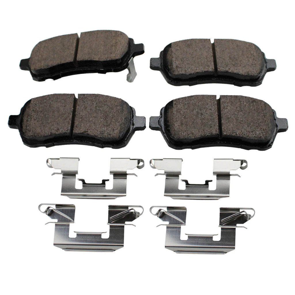 Set of 4 Akebono ProAct Ultra Premium Ceramic Front Brake Pads for Ford Fiesta Mazda 2 (2011–2019)