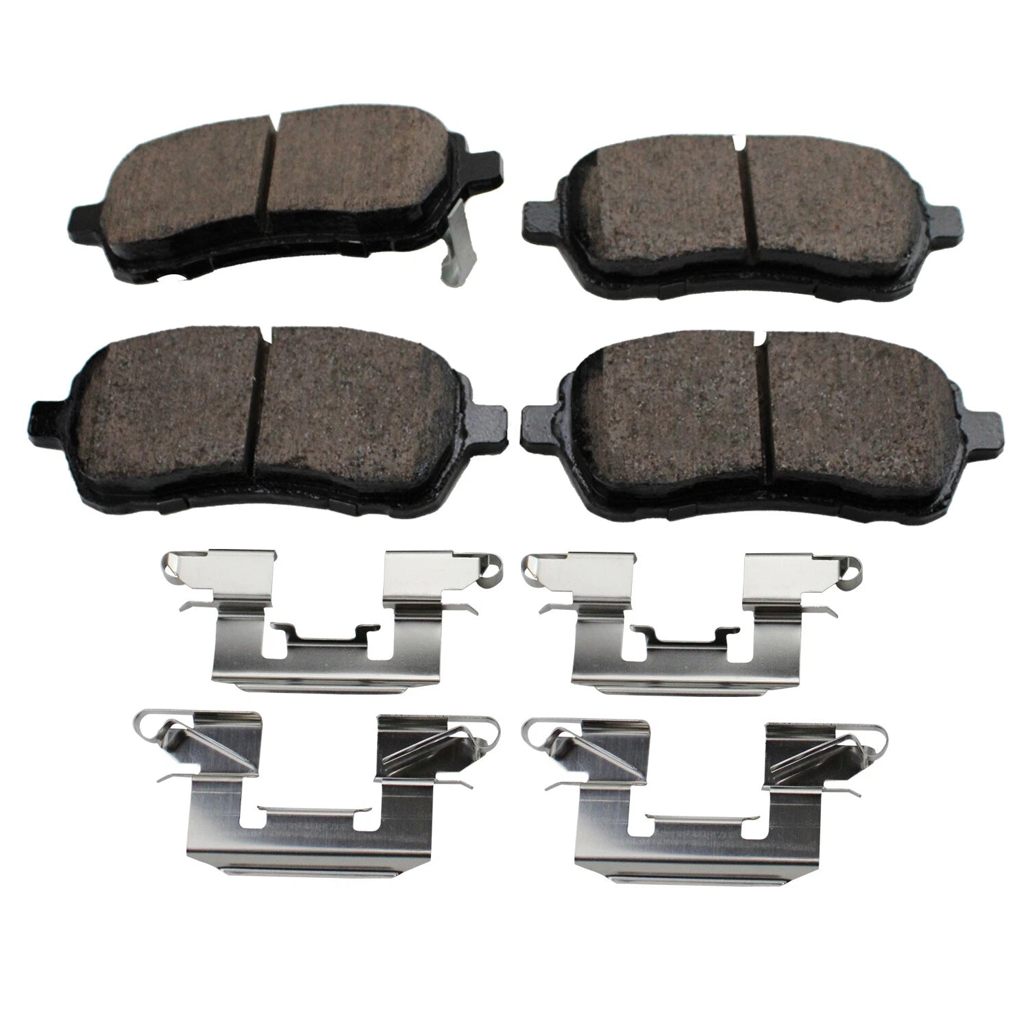 Set of 4 Akebono ProAct Ultra Premium Ceramic Front Brake Pads for Ford Fiesta Mazda 2 (2011–2019)