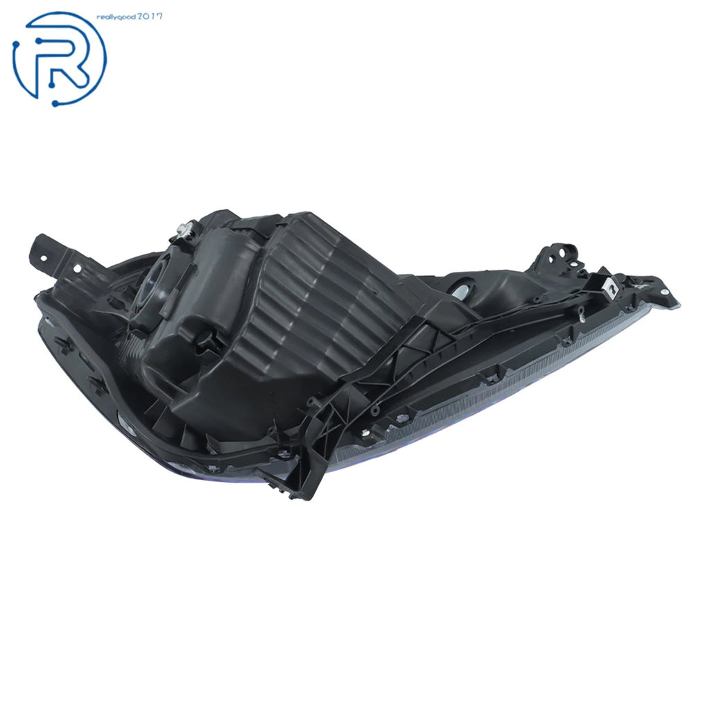 Halogen Headlight Driver Left Side for Honda Fit (2009–2011) Black Housing