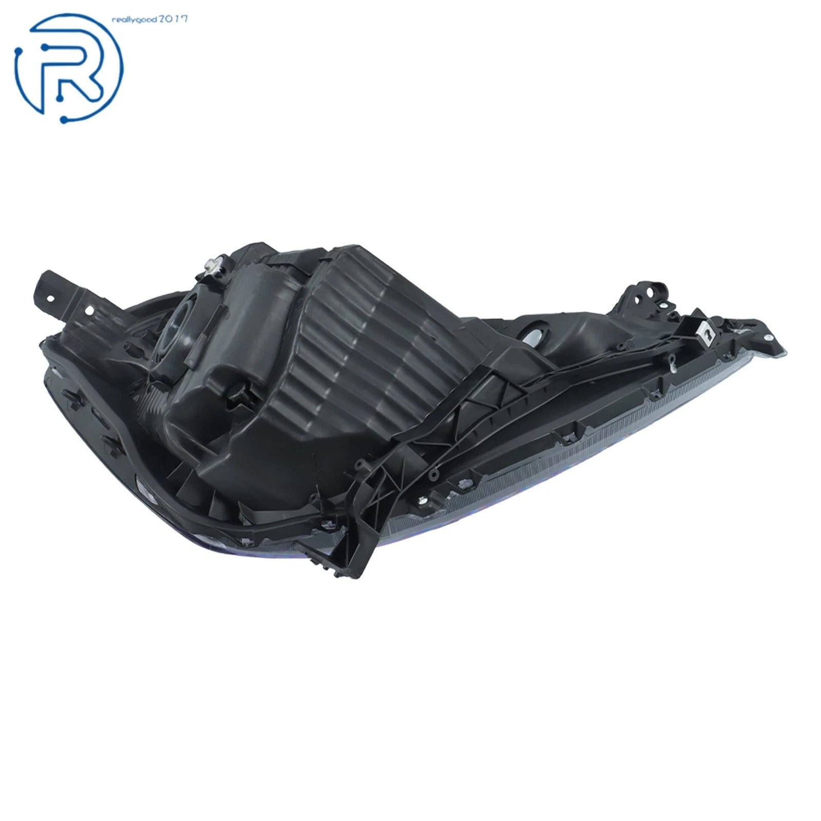 Halogen Headlight Driver Left Side for Honda Fit (2009–2011) Black Housing