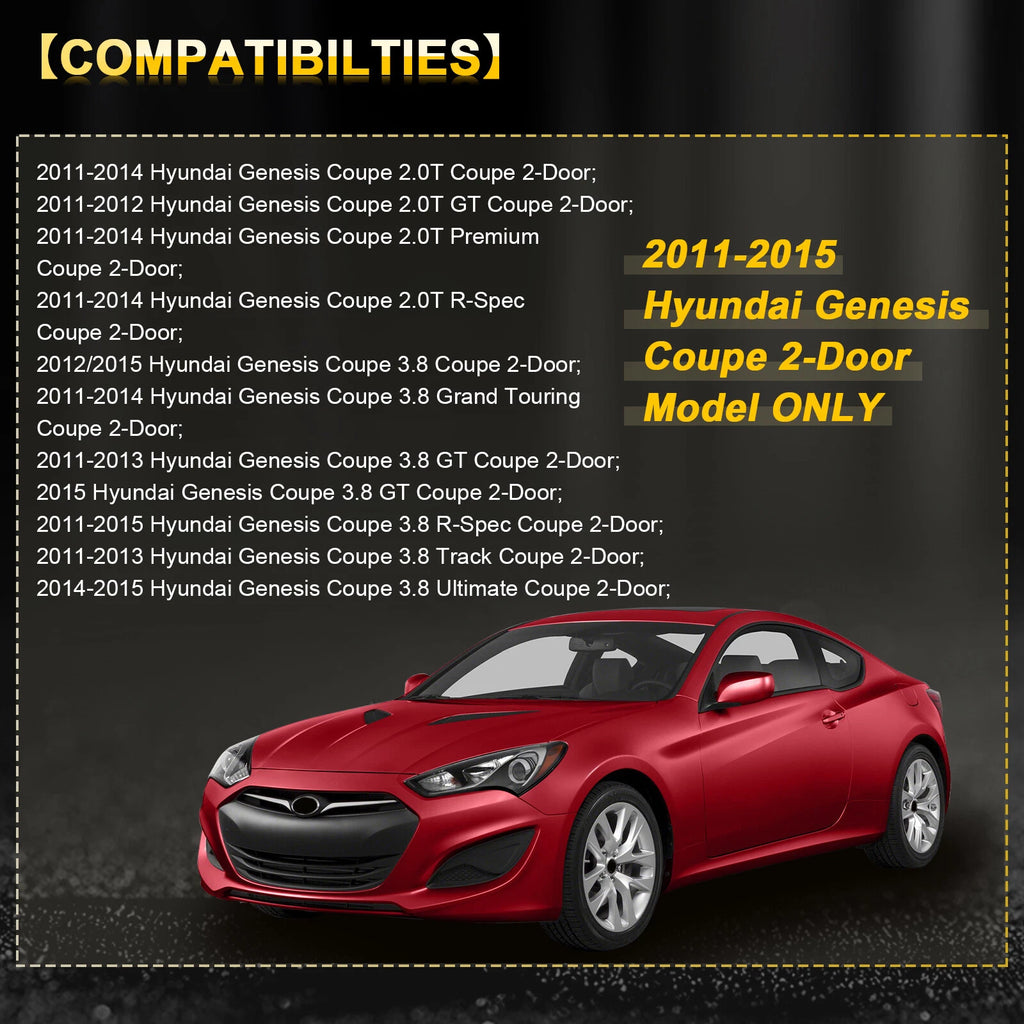 Coilover Shocks Struts Kit for Hyundai Genesis Coupe (2011–2015)