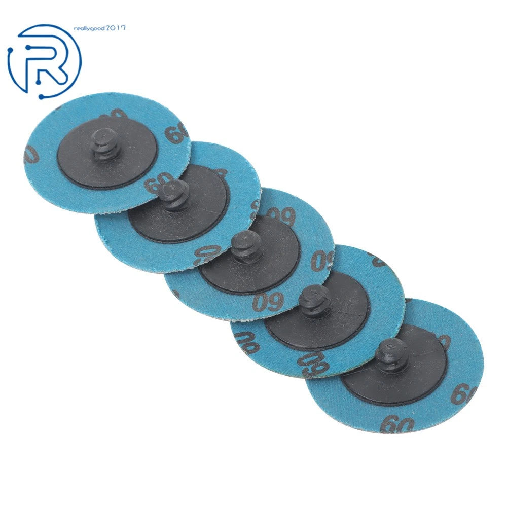 50PCS 2 Inch 60 Grit Aluminum Oxide Sanding Discs for Die Grinder