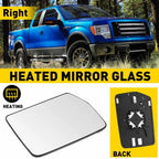 Right Passenger Side Mirror Glass with Backing Plate for Ford F-150 (2004–2010)