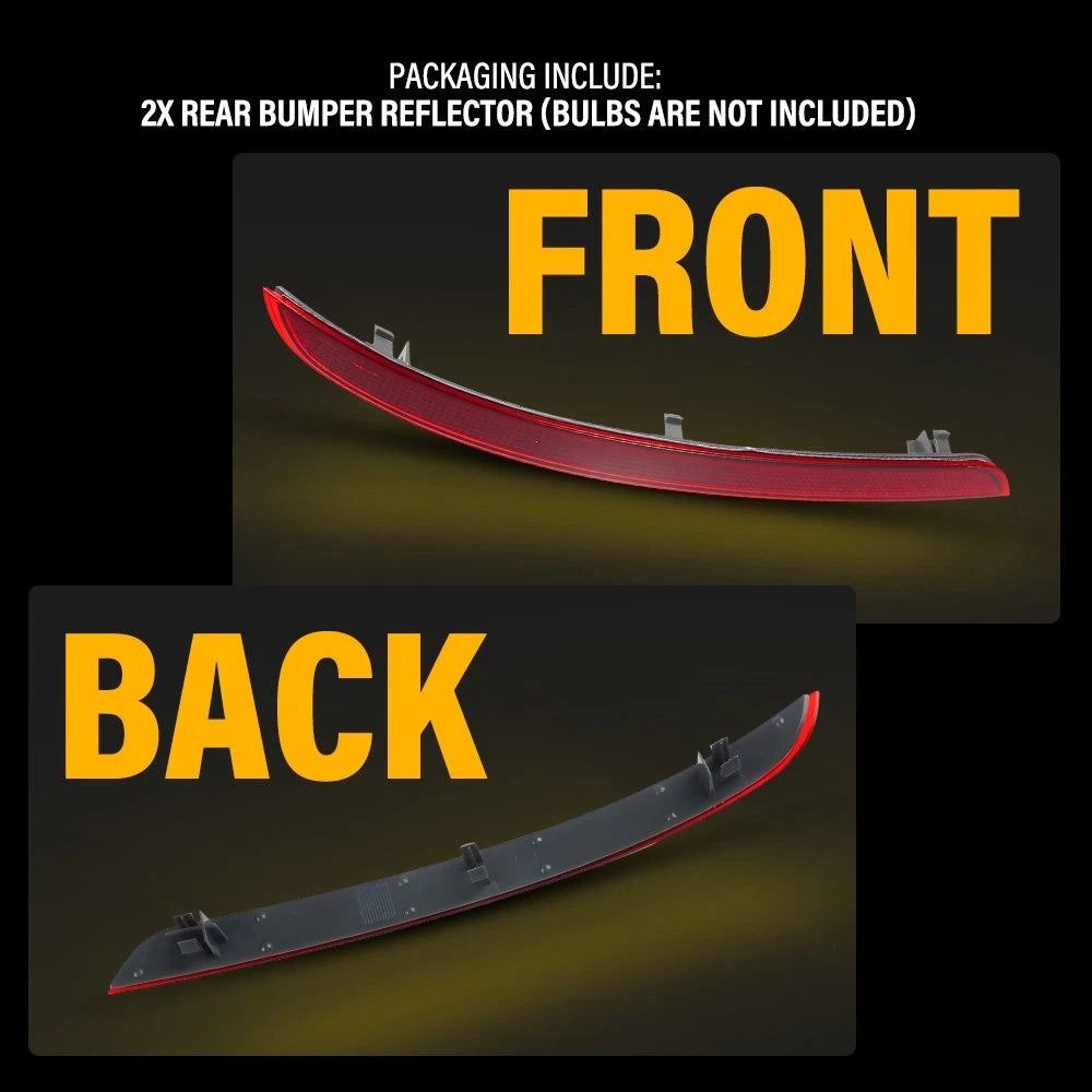 2X Rear Bumper Reflector L&R for Mercedes Benz ML500 ML550 ML63 AMG (2012–2015)