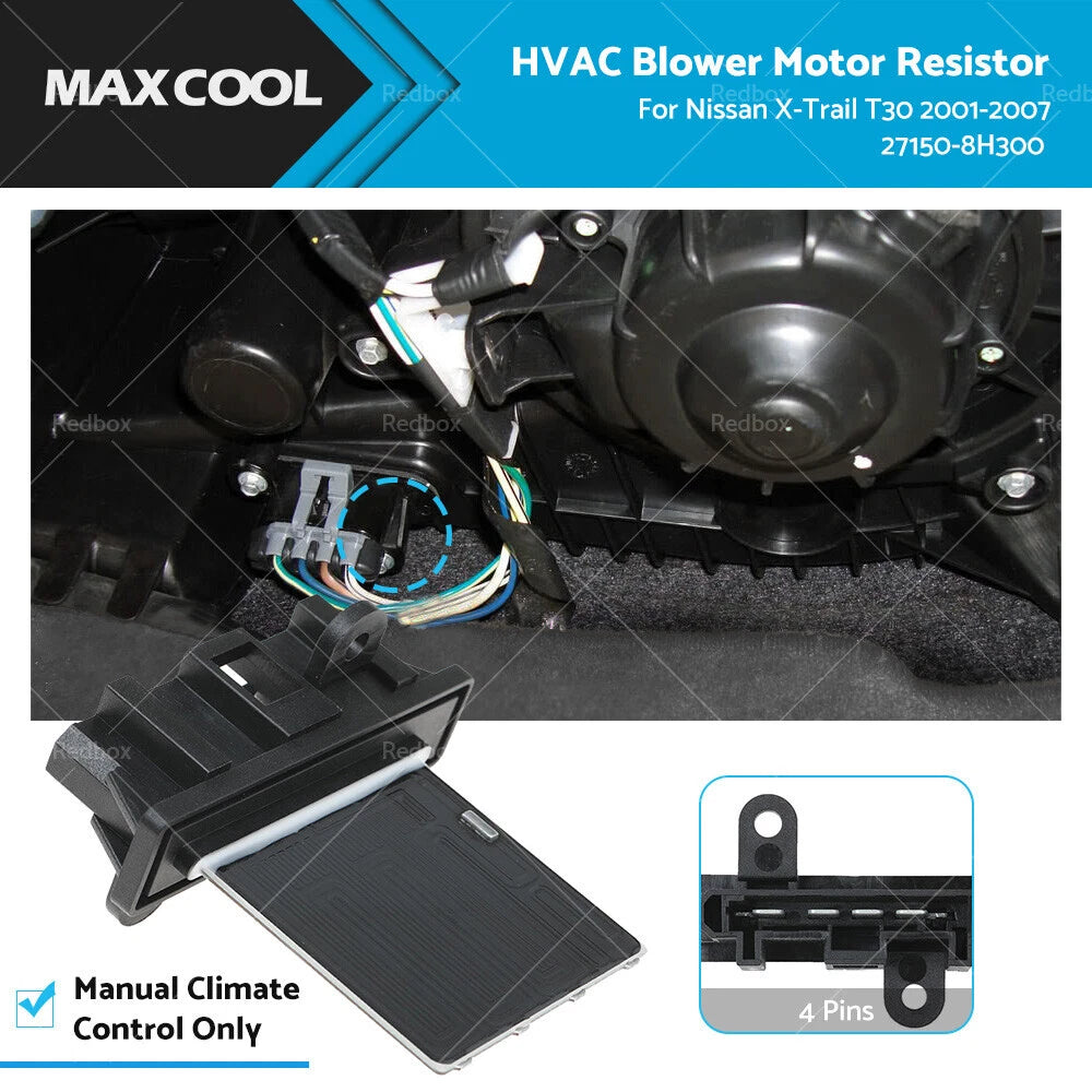 Blower Motor Heater Fan Resistor for Nissan X-Trail T30 (2001–2007)