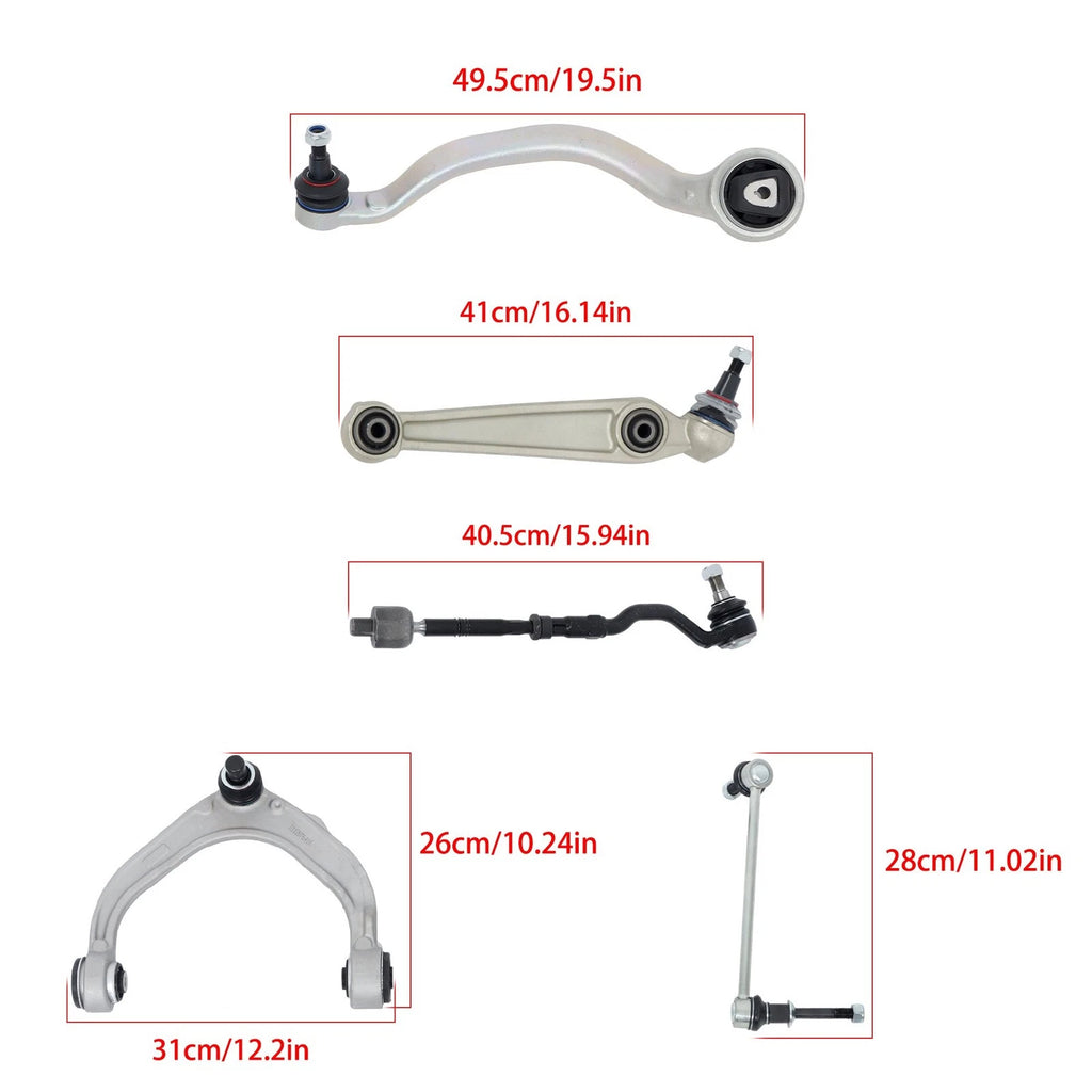 Front Control Arms Tie Rod End Kit for BMW X5 (2007–2013)