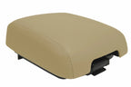 Leather Console Lid Armrest Cover for Mitsubishi Montero (2001–2006) Beige