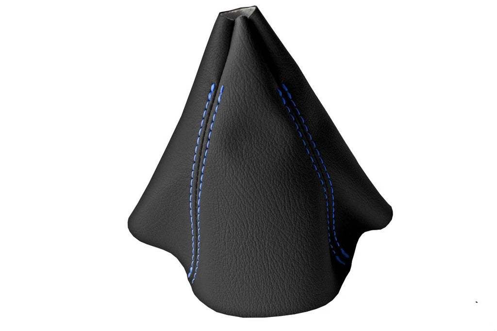 Leather Manual Shift Boot Cover for BMW F30 F31 F32 F33 (2014–2019) Blue Stitch